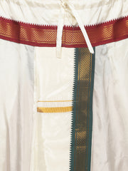 Men Off White Colour Polyester Panjakejam / Dhoti Pant.