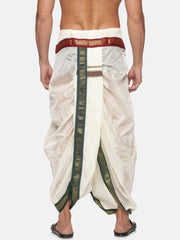 Men Off White Colour Polyester Panjakejam / Dhoti Pant.