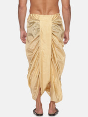Men Biscuit Colour Polyester Viscose Dhoti Pant.