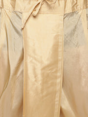 Men Biscuit Colour Polyester Viscose Dhoti Pant.