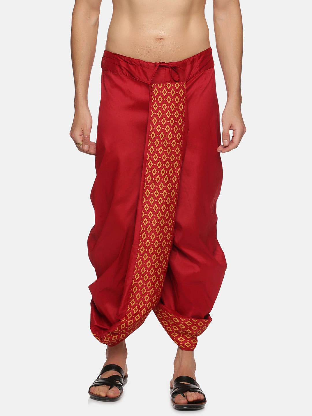 Men Colour Polyester Dhoti Pant / Panjakejam