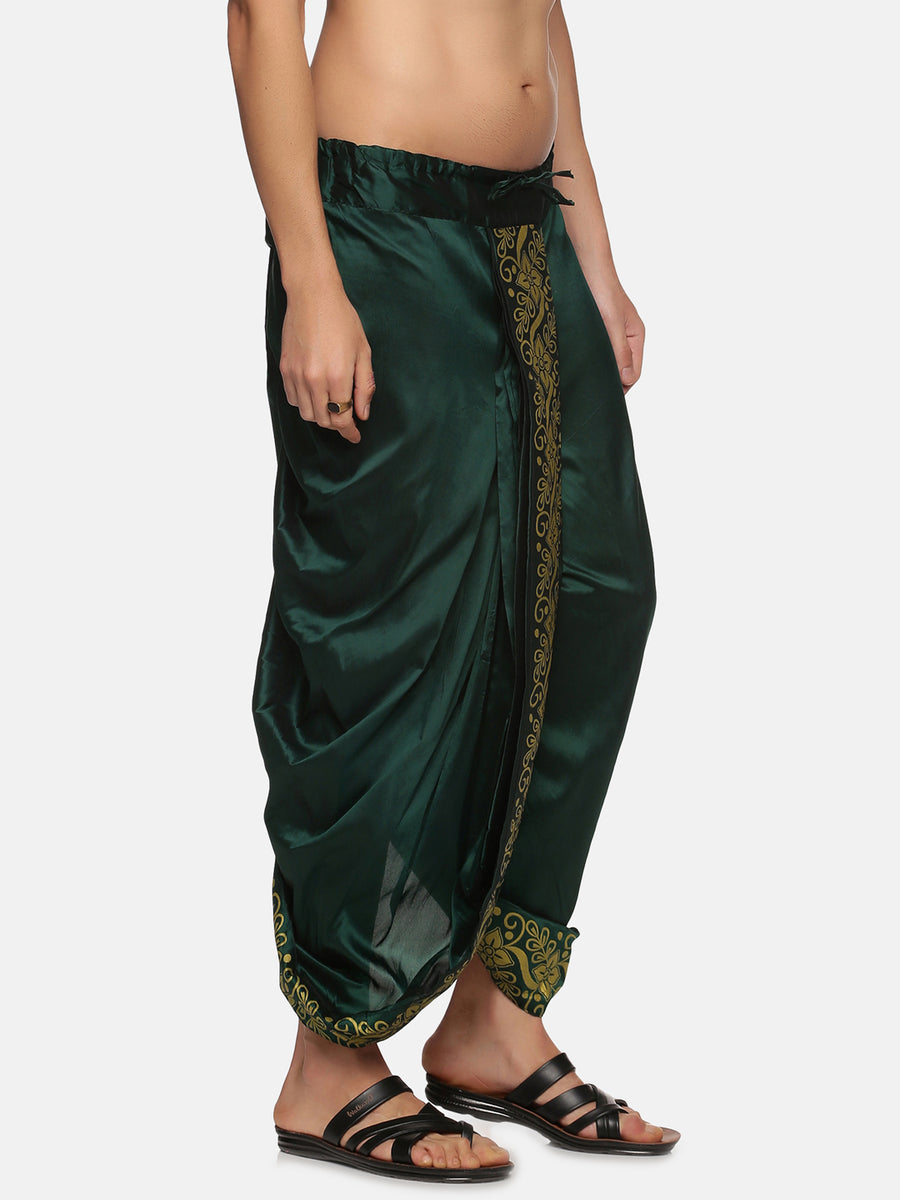 Men Green Colour Polyester Panjakejam / Dhoti Pant.