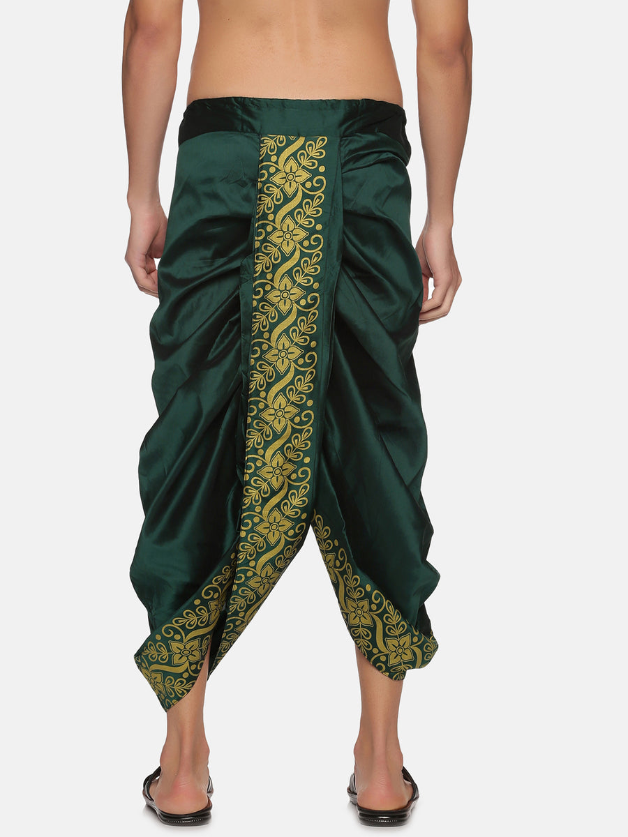 Men Green Colour Polyester Panjakejam / Dhoti Pant.