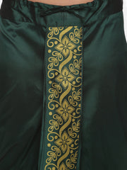Men Green Colour Polyester Panjakejam / Dhoti Pant.