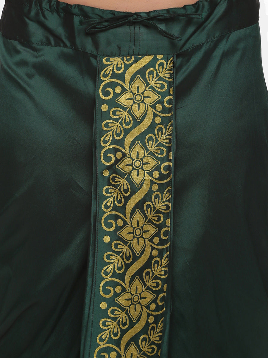 Men Green Colour Polyester Panjakejam / Dhoti Pant.