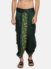 Men Green Colour Polyester Panjakejam / Dhoti Pant.