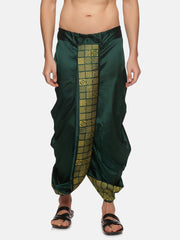 Men Green Colour Polyester Panjakejam / Dhoti Pant.