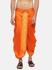 Men Orange Colour Polyester Panjakejam / Dhoti Pant.