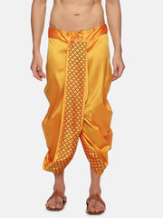 Men Yellow Colour Polyester Panjakejam / Dhoti Pant.
