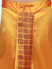Men Yellow Colour Polyester Panjakejam / Dhoti Pant.