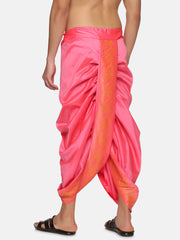 Men Pink Colour Polyester Panjakejam / Dhoti Pant.
