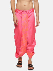 Men Pink Colour Polyester Panjakejam / Dhoti Pant.