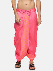 Men Pink Colour Polyester Panjakejam / Dhoti Pant.