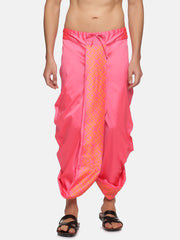 Men Pink Colour Polyester Panjakejam / Dhoti Pant.
