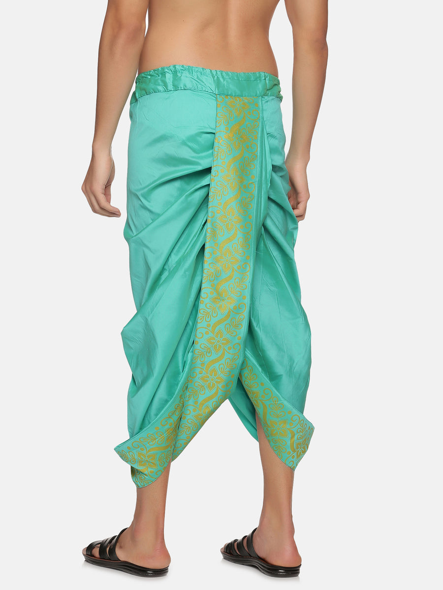 Men Green Colour Polyester Panjakejam / Dhoti Pant.