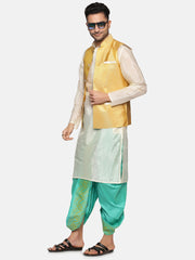 Men Green Colour Polyester Panjakejam / Dhoti Pant.