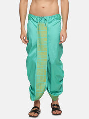 Men Green Colour Polyester Panjakejam / Dhoti Pant.