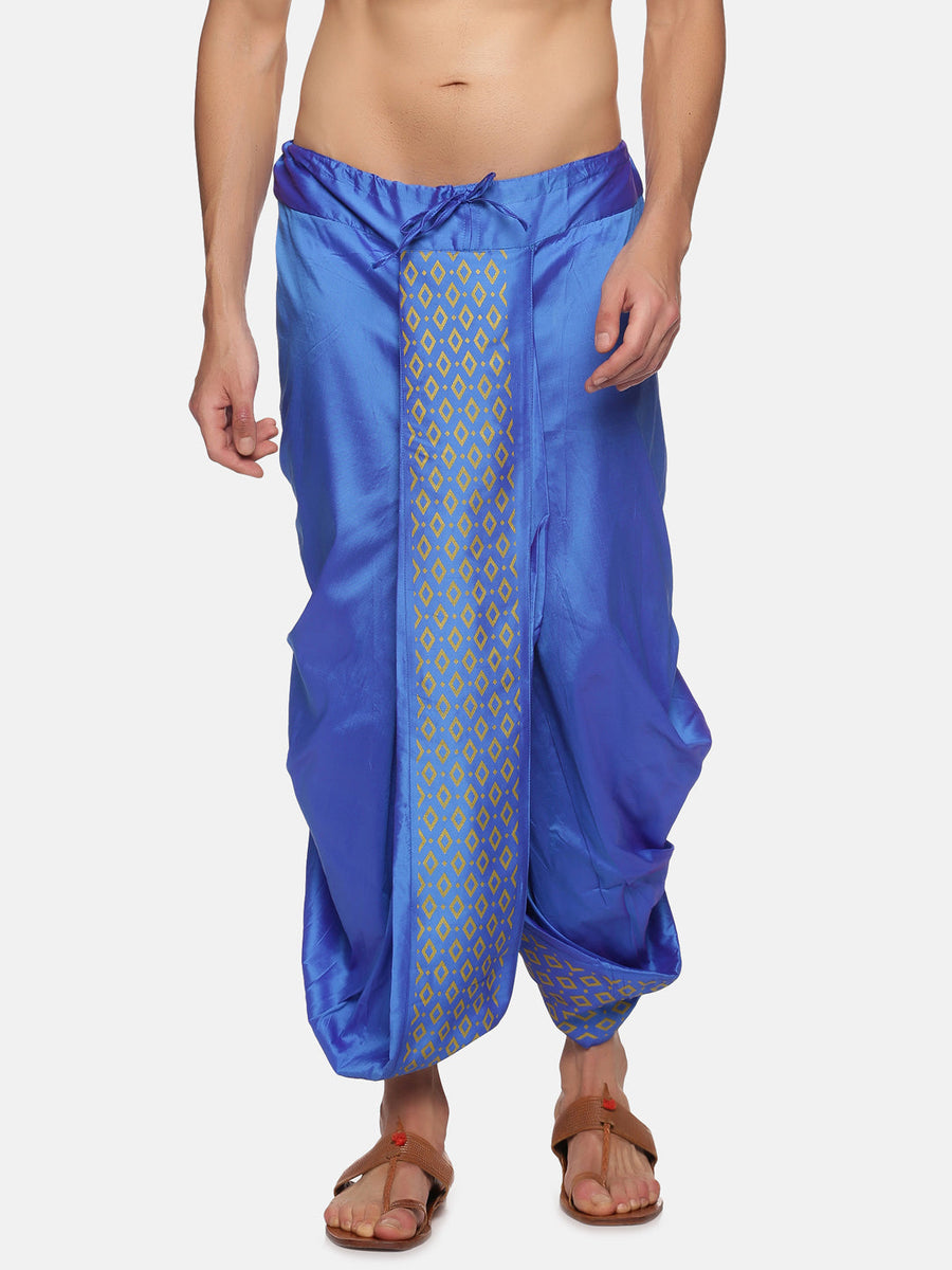 Men Blue Colour Polyester Panjakejam / Dhoti Pant.