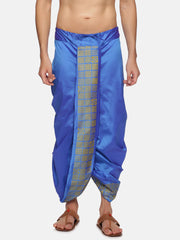 Men Blue Colour Polyester Panjakejam / Dhoti Pant.