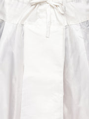 Men White Colour Art Silk Kurta Dhoti Pant Set.