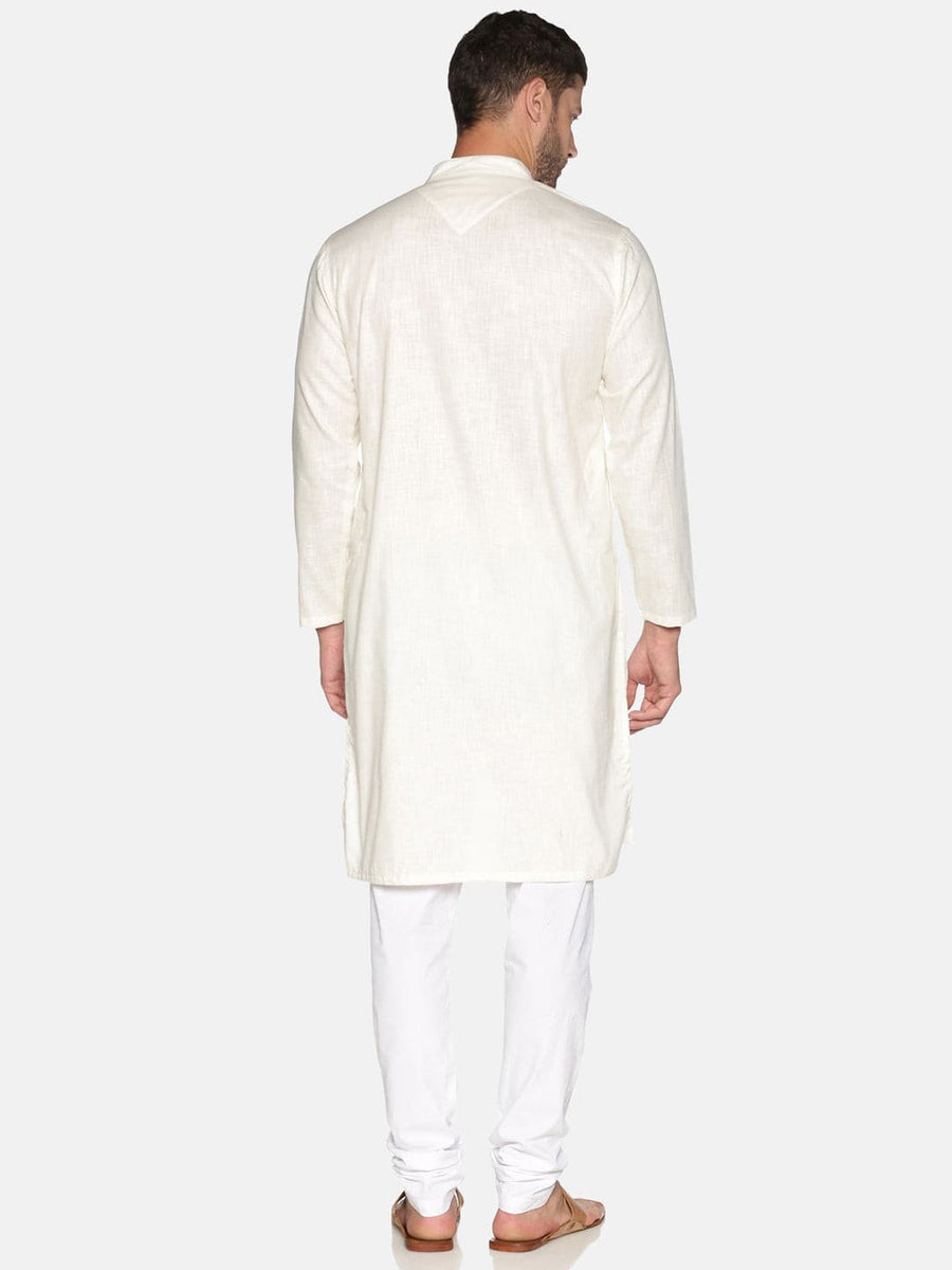 Men Solid Colour Cotton Kurta Pyjama Set