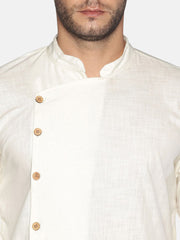Men Solid Colour Cotton Kurta Pyjama Set