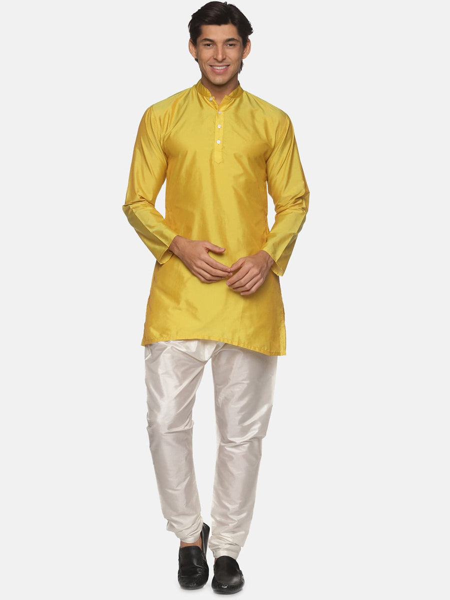 Men Solid Colour Kurta Pyjama Set