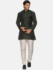 Men Solid Colour Kurta Pyjama Set