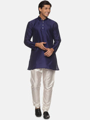 Men Solid Colour Kurta Pyjama Set