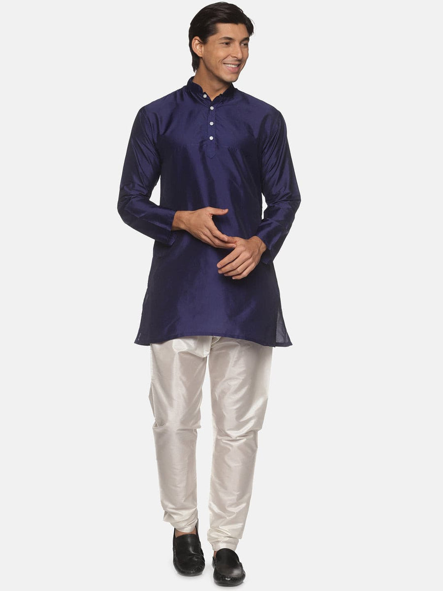 Men Solid Colour Kurta Pyjama Set