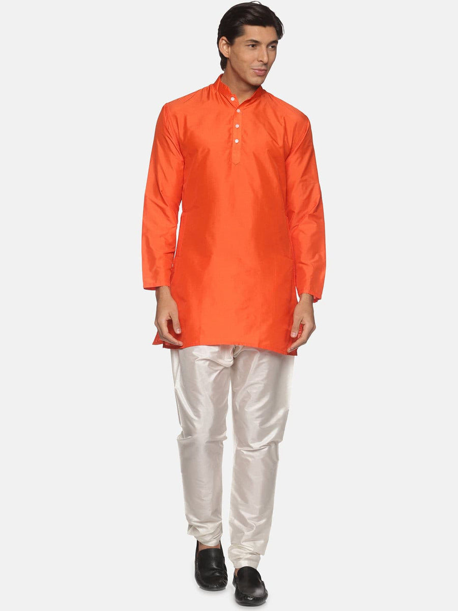 Men Solid Colour Kurta Pyjama Set