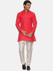 Men Solid Colour Kurta Pyjama Set