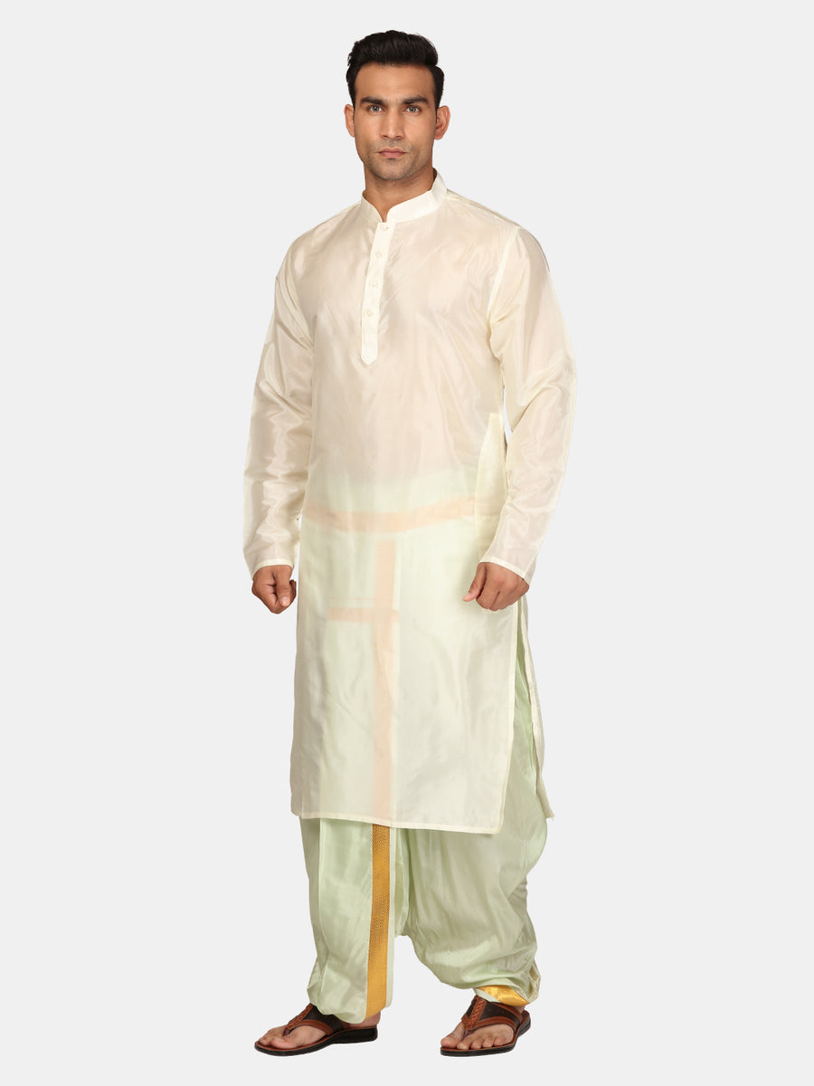 Men Kurta Dhotipant Angavastram Set