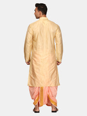 Sethukrishna Men Kurta Dhotipant Angavastram Set