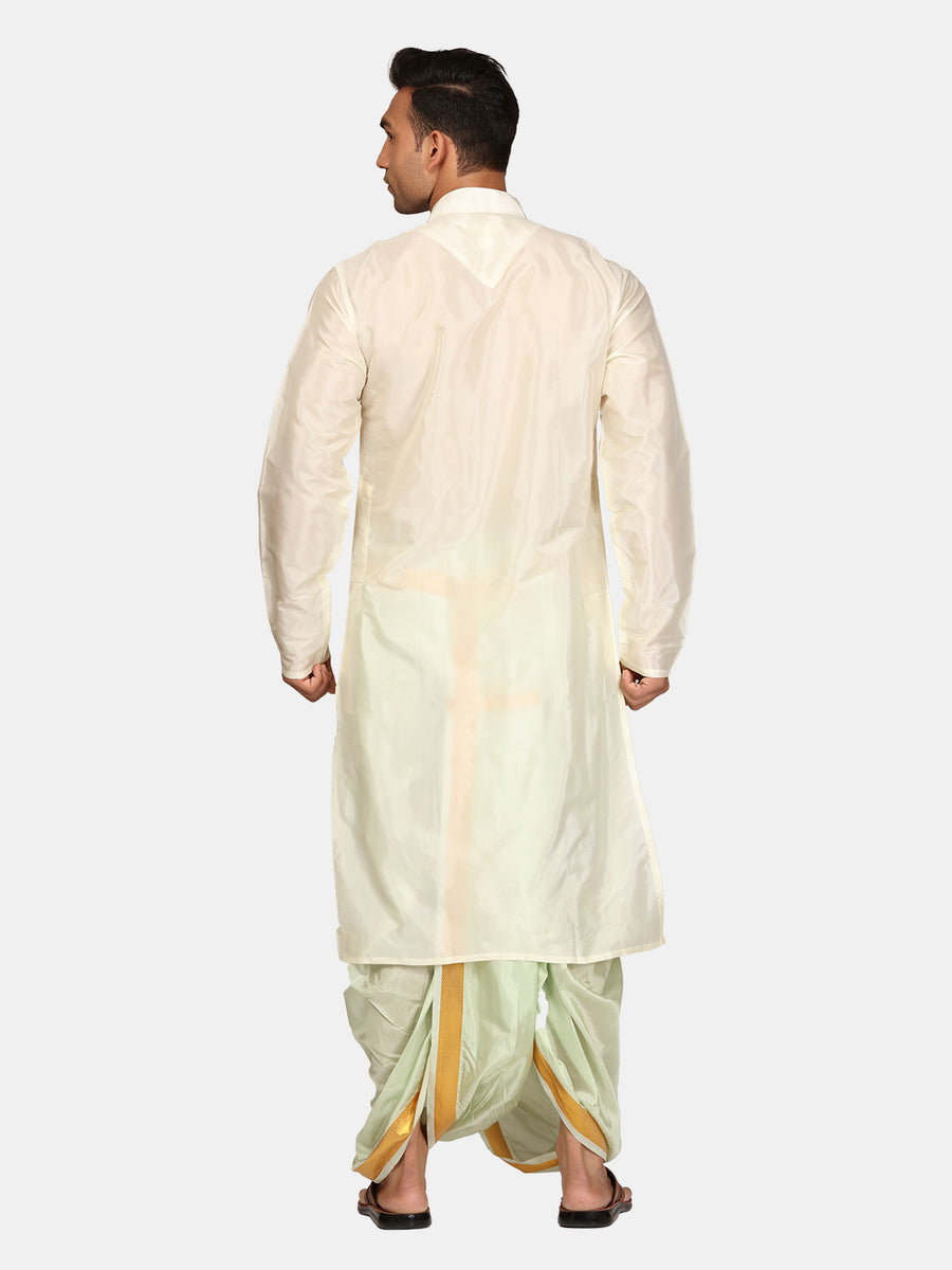 Men Kurta Dhotipant Angavastram Set