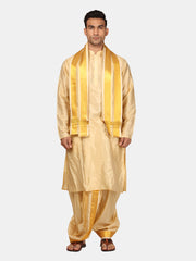 Sethukrishna Men Kurta Dhotipant Angavastram Set