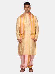 Sethukrishna Men Kurta Dhotipant Angavastram Set