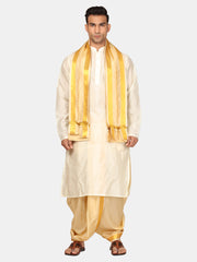 Men Kurta Dhotipant Angavastram Set