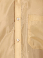 Men Artsilk Half Sleeve Shirt and Readymade Pocket Dhoti Matching Set