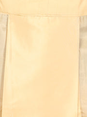 Men Artsilk Kurta Dhoti Pant Set