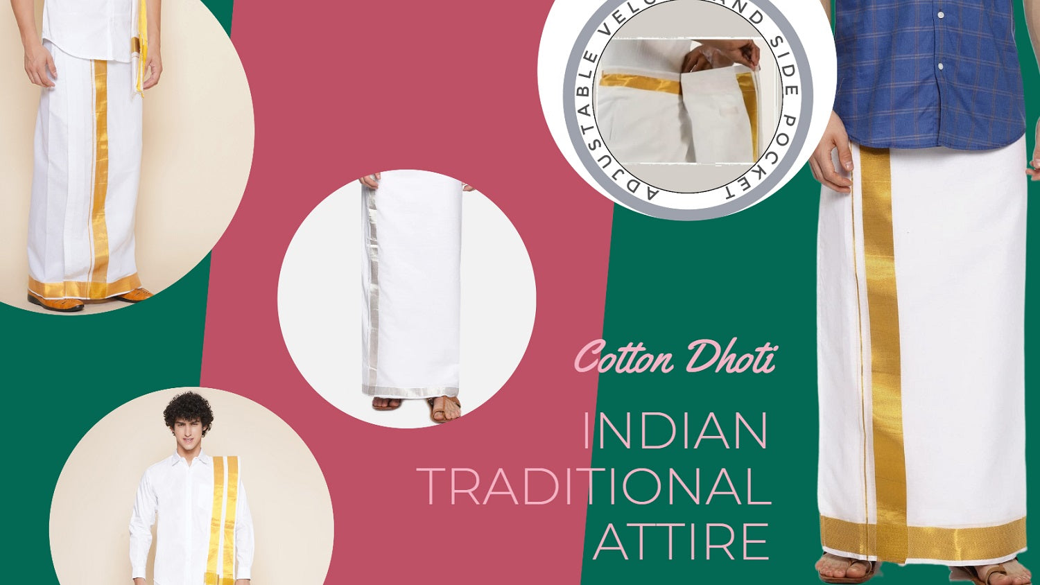 Cotton Dhoti Indian Traditional Attire