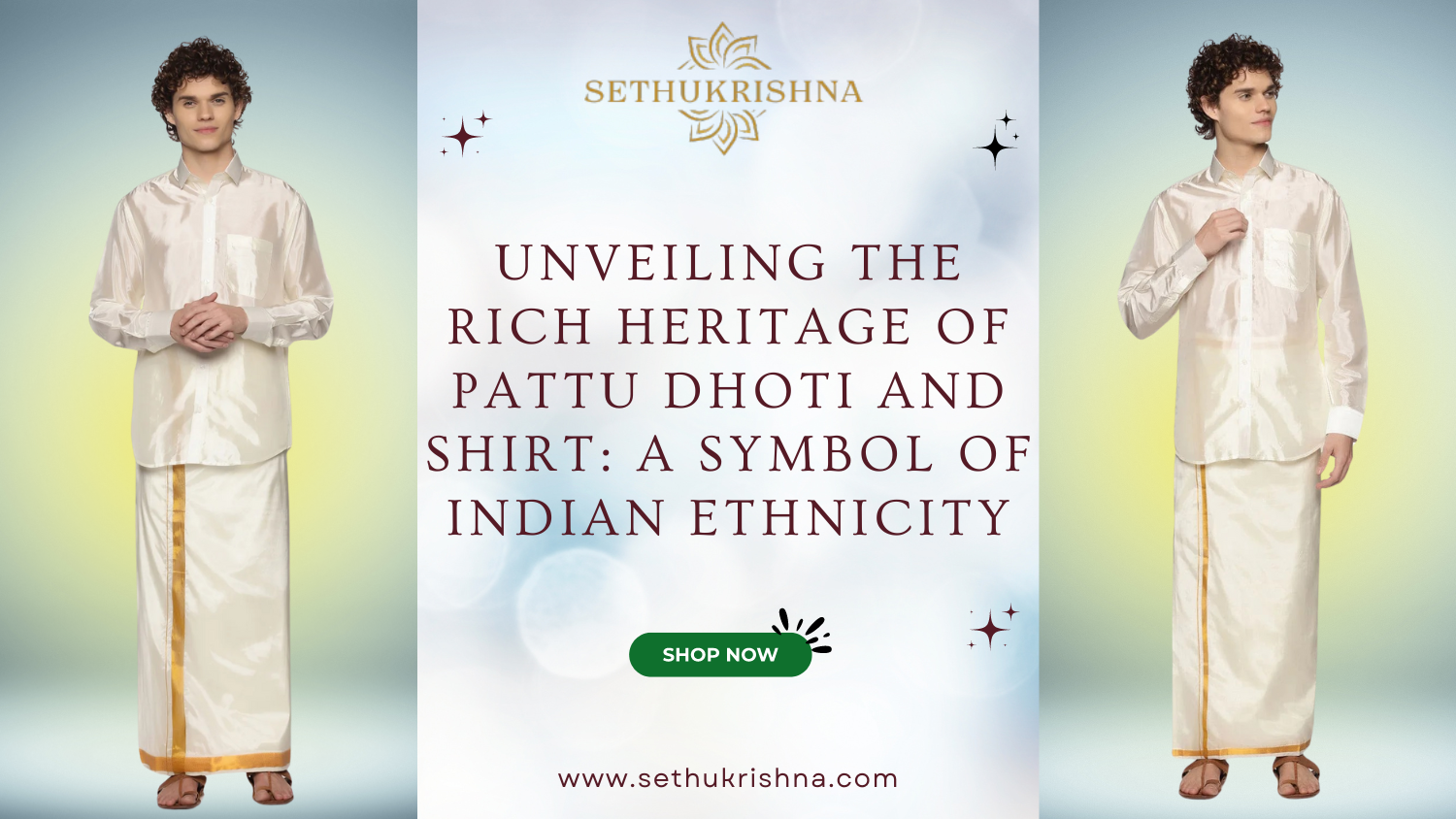 Unveiling the Rich Heritage of Pattu Dhoti and Shirt: A Symbol of Indian Ethnicity