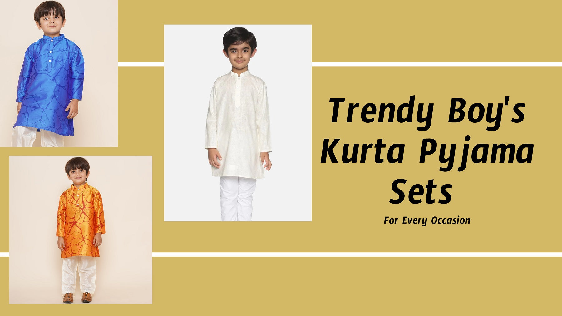 Trendy Boys Kurta Pyjama Sets for Every Occasion