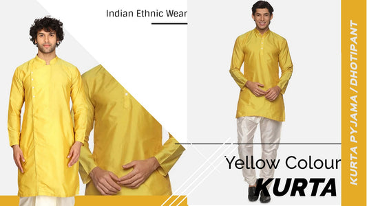 Stylish Yellow Kurta for Men