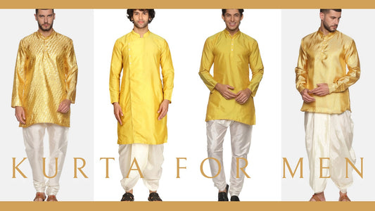 The Bold and Vibrant: Exploring the Trend of Men's Yellow Kurtas