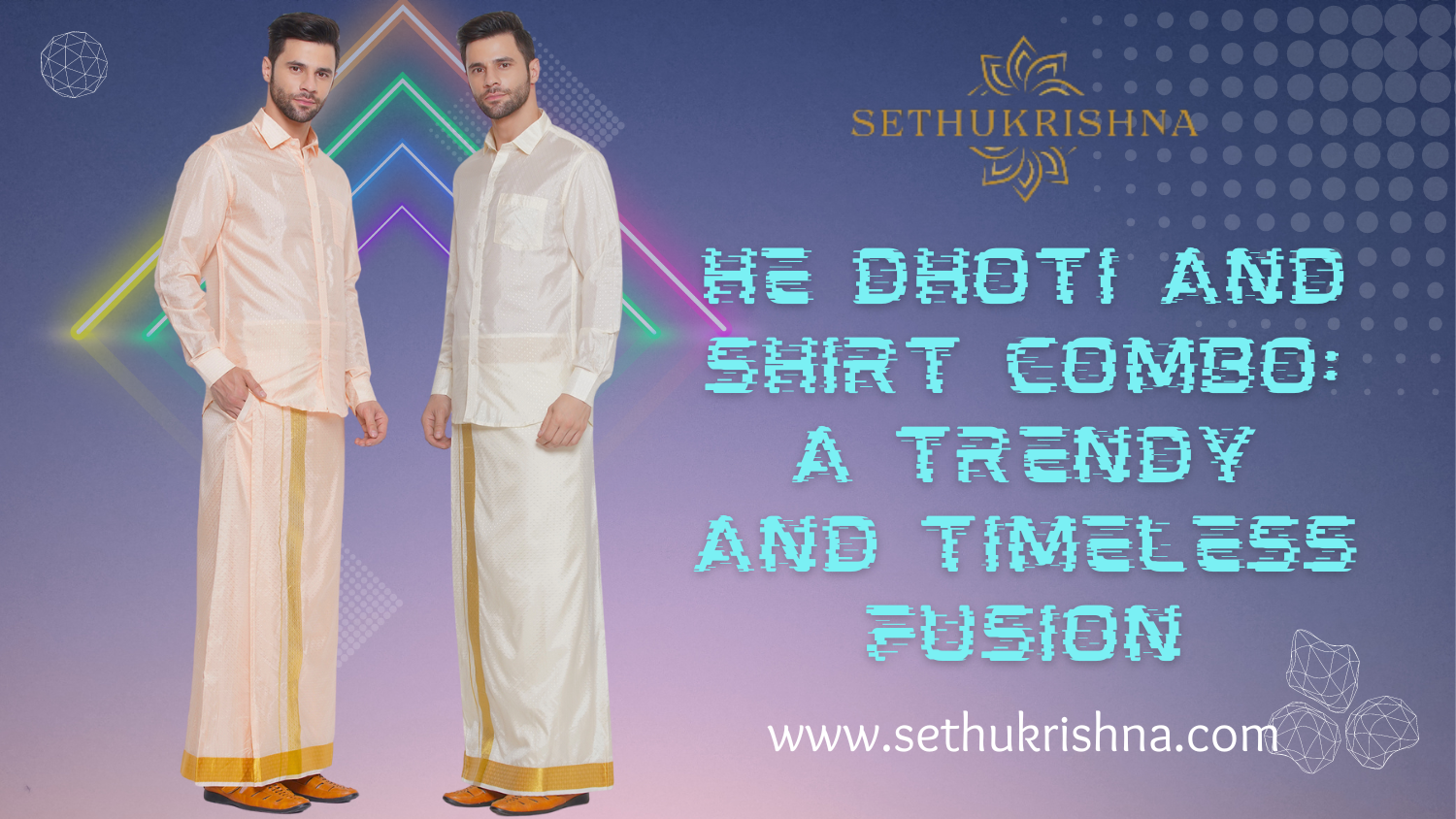 Shirt Dhoti Combo Trendy