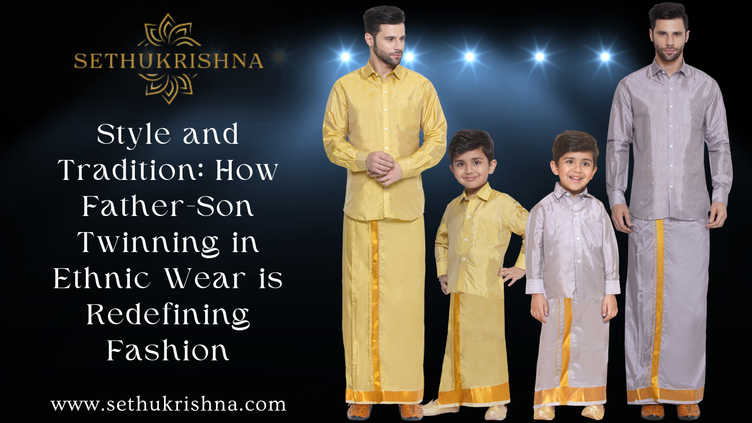 Father son 2025 ethnic wear