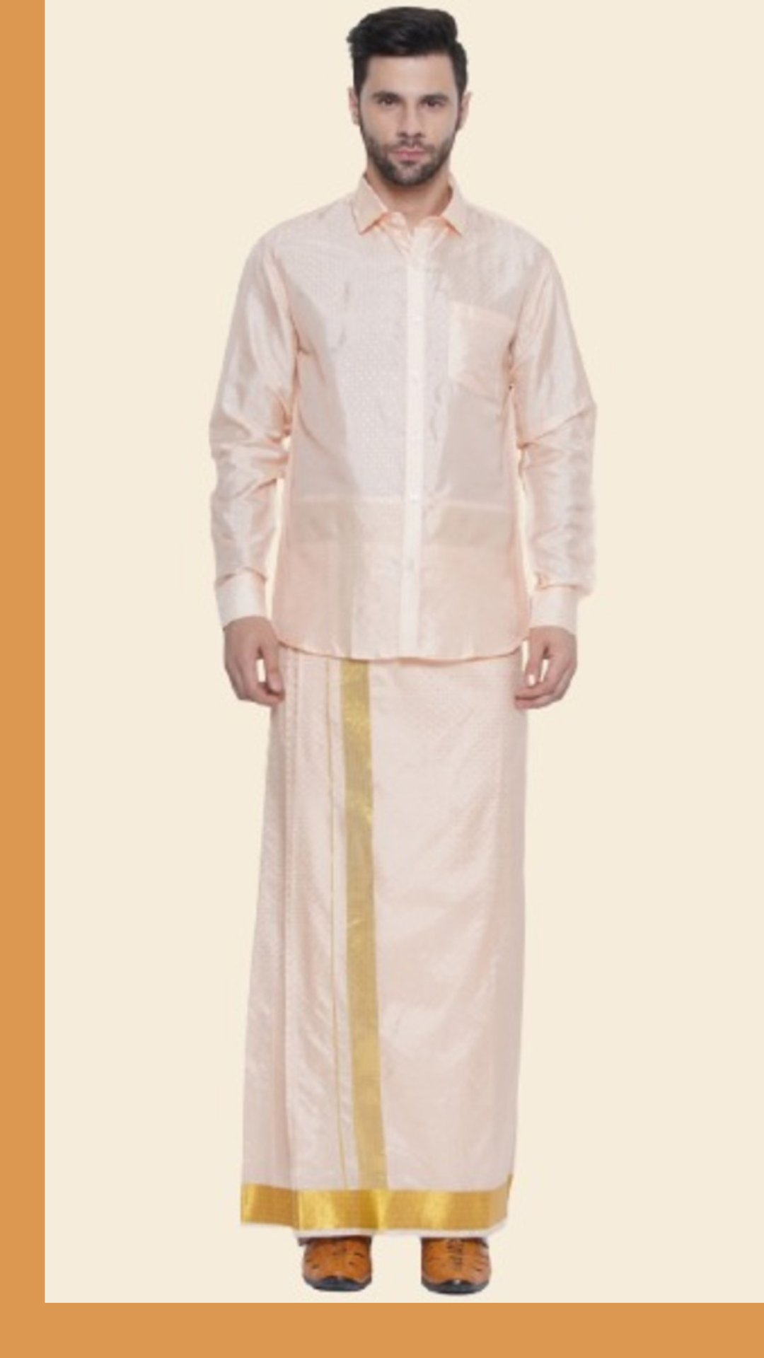 Men's Readymade Shirt Dhoti Set