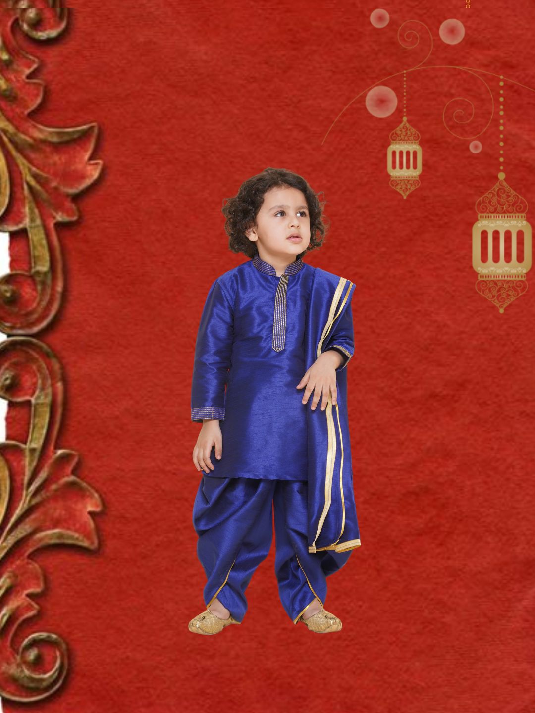 BOYS KURTA DHOTI PANT SET