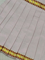 Girls Solid Color Ethnic Pavadai Set